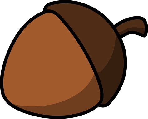 Clipart - Cartoon acorn