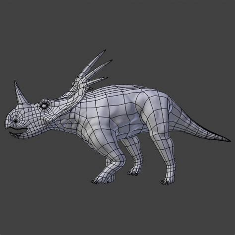 Styracosaurus - Dinosaur 3D Model rigged OBJ BLEND PDF | CGTrader.com