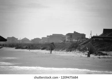 Beach Houses Line Gulf Mexico Surfside Stock Photo 1209475684 | Shutterstock