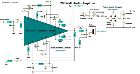 200w Amplifier Circuit Diagram