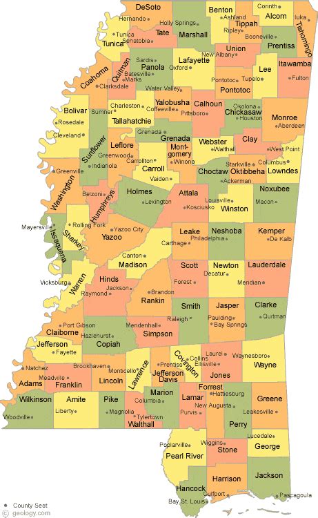 Mississippi County Map