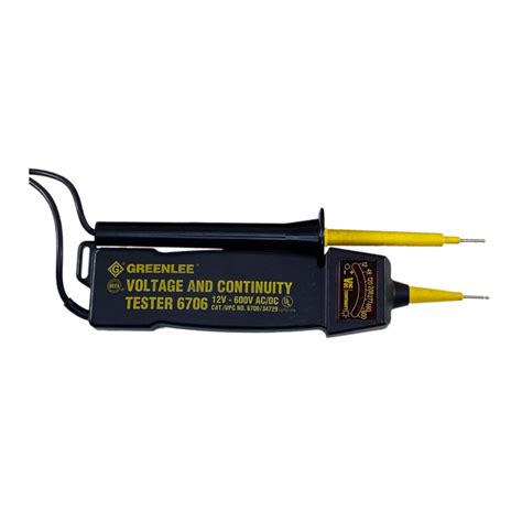 Greenlee 6706, 6708 - Voltage And Continuity Testers Manual | ManualsLib