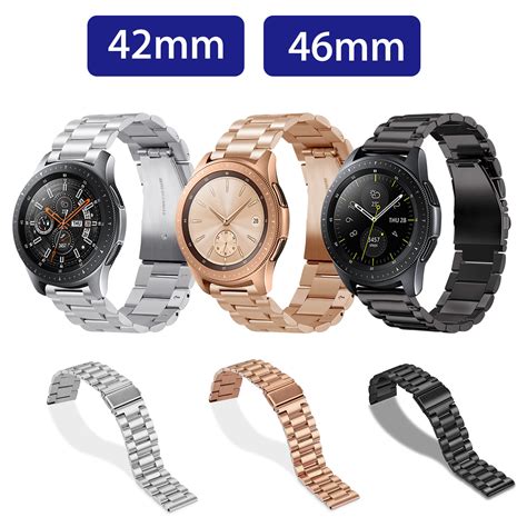 Watch Bands for Samsung Galaxy Watch, Replacement Stainless Steel Smartwatch Wrist Band Strap ...