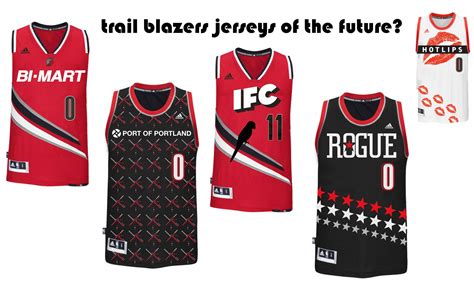 What would the Portland Trail Blazers jerseys look like with ads on them?