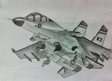 motor 2014 2015: 4 Best Pencil Shading Sketch Techniques To Draw A Jet Plane