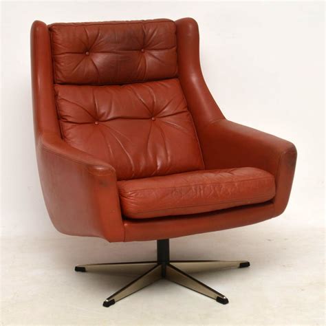 1960’s Danish Vintage Leather Swivel Armchair | Retrospective Interiors – vintage furniture ...