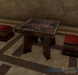 Kobold Tiled Square Dining Table - Shroud of the Avatar Wiki - SotA