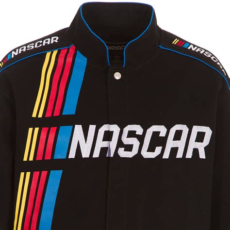 NASCAR Racing Generic Official Twill Jacket - Black | J.H. Sports Jackets