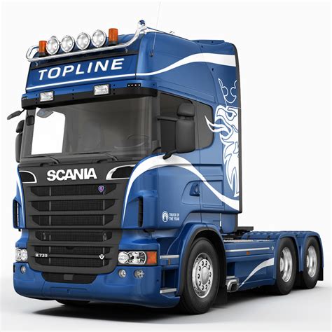 3d scania r730 6x4 model