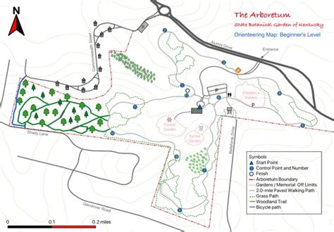 UK Arboretum: Orienteering Map Beginner Level map by 42nd Parallel ...