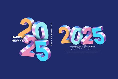 Happy new year 2025 design template. 2025 new year celebration concept for greeting card, banner ...