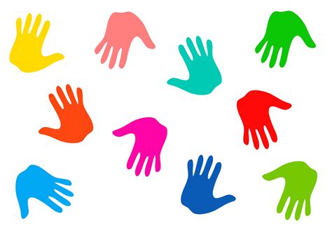 Colourful Handprints Free Stock Photo - Public Domain Pictures