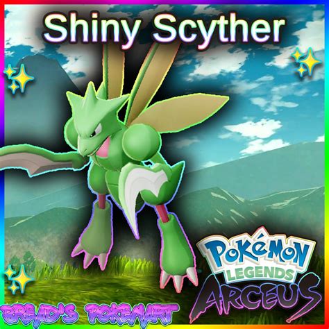 Shiny Scyther alpha best Stats // Pokemon Legends: Arceus // Fast Trade ...