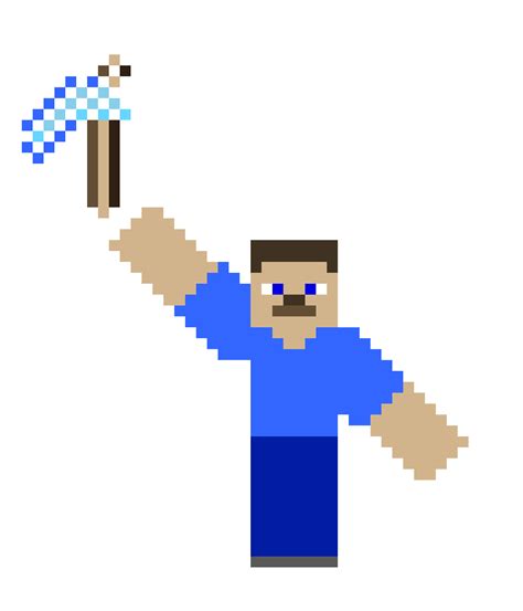 Steve Minecraft Skin Pixel Art