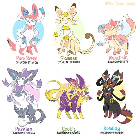 Sylveon Hybrids! I know Sylveon is a fox of some sort but I like cat ...