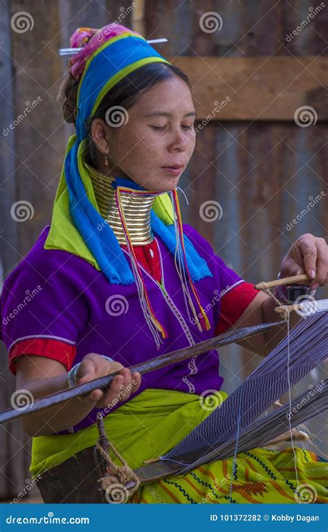 Portrait of Kayan Tribe Woman in Myanmar Editorial Photography - Image of girl, face: 101372282