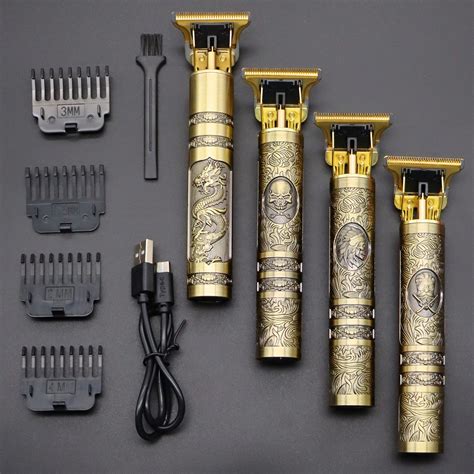 Vintage T9 0MM Electric Cordless Hair Cutting Machine Professional Hair ...