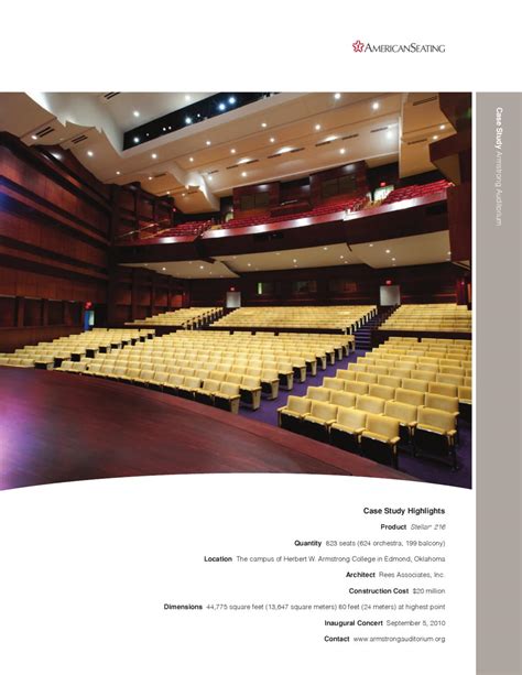 American Seating Case Study: Armstrong Auditorium by IntentPR - Issuu