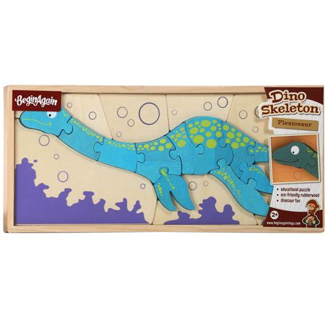 Dino Skeleton Wooden Puzzle - Plesiosaur - MACkite