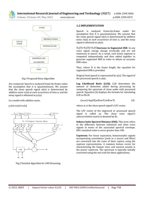 A Noise Reduction Method Based on Modified Least Mean Square Algorithm of Real Time Speech ...