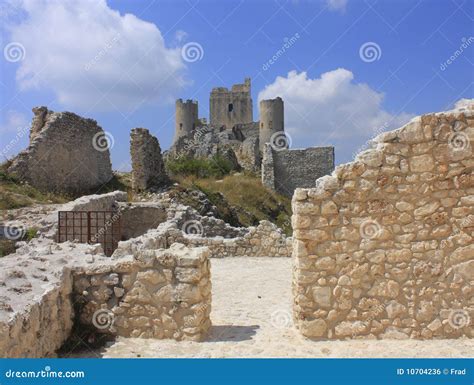 Rocca Calascio stock photo. Image of sunny, bricks, italy - 10704236