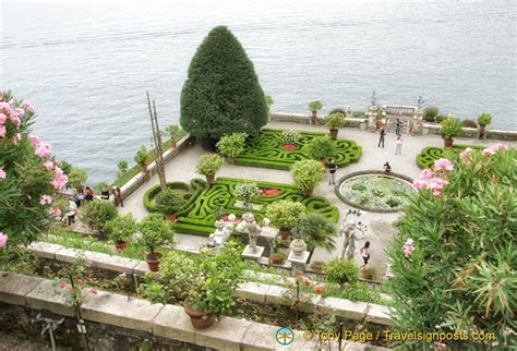 Isola Bella garden view from the top