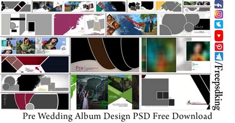 Pre Wedding Album Design PSD Free Download - Freepsdking.com