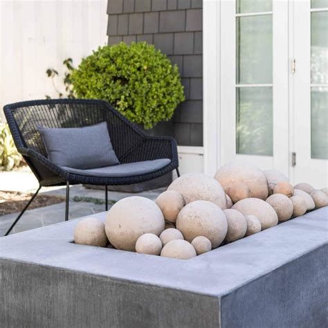 Natural Ceramic Fire Balls | Outdoor fireplace designs, Backyard, Backyard design