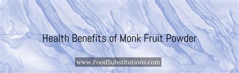 Monk Fruit Powder Substitute - Replacements And Alternatives - Food ...