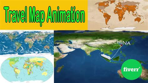 Create animated world travel map by Taufikkaharu | Fiverr