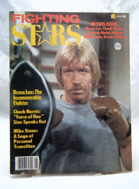 FIGHTING STARS MAGAZINE August 1979 Bruce Lee Chuck Norris Kareem Abdul ...