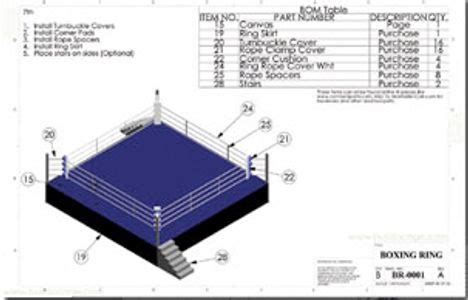 boxing ring dimensions