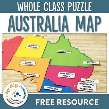 Australia Map Puzzle | Map puzzle, Australia map, Map