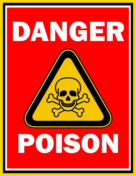 Print Ready Danger Poison Sign | FREE Download