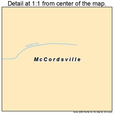 McCordsville Indiana Street Map 1845648