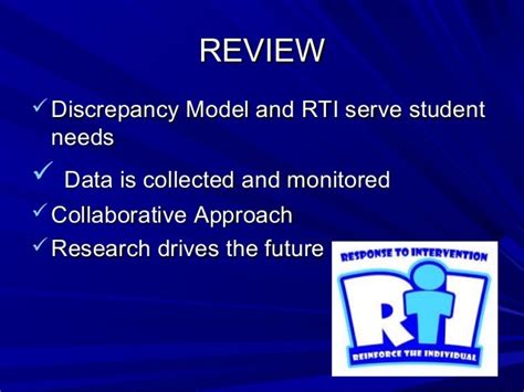 Discrepancy model vs. rti ppt