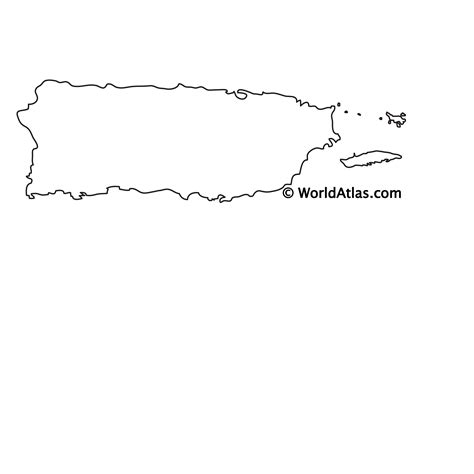 Blank Map Of Puerto Rico Svg Vector Outline Map | Porn Sex Picture