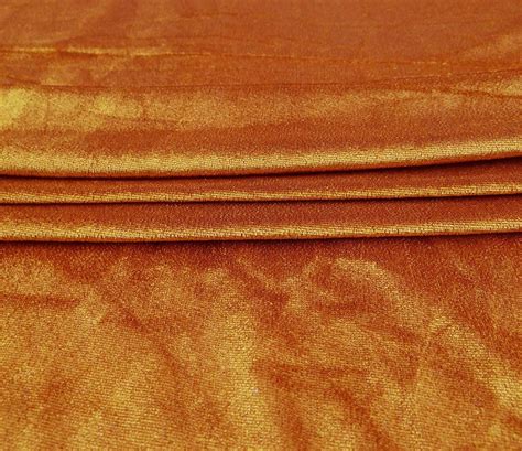 Stretch Velvet Fabric Rust Orange Fabric Indian Decor Quilt - Etsy