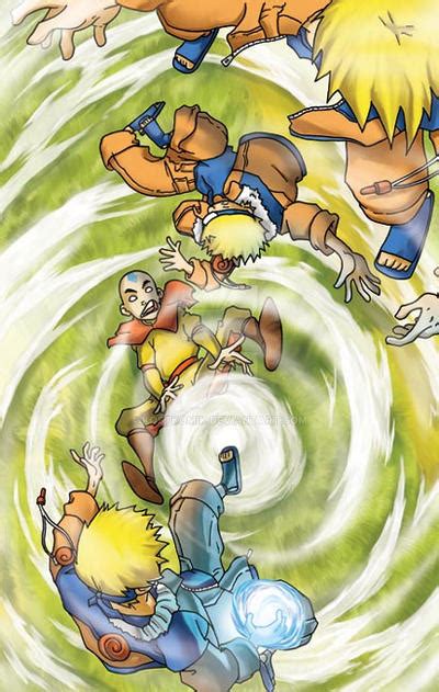 Aang vs Naruto by kostkomik on DeviantArt