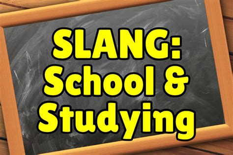 Slang Words about School and Studying – Espresso English