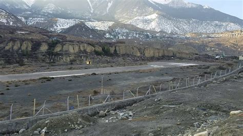 Plane landing early morning at Jomsom Airport, Mustang ,Nepal - YouTube