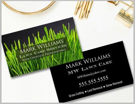 Lawn Care Business Cards Templates Free - AMP