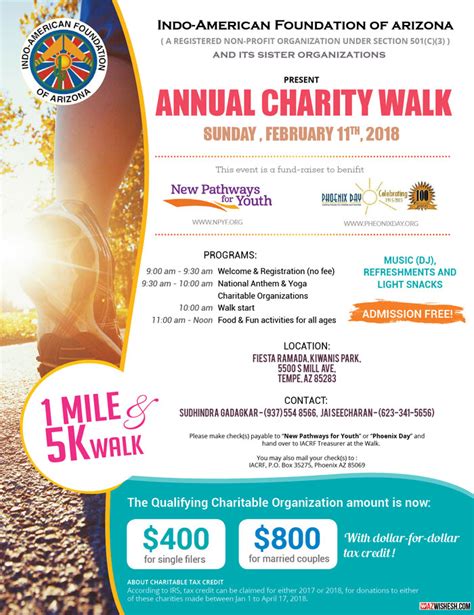 Annual Charity Walk in Fiesta Ramada, Kiwanis Park