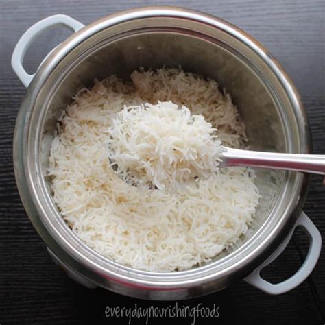 How to cook basmati rice in a rice cooker (Soaked & Unsoaked) - Everyday Nourishing Foods