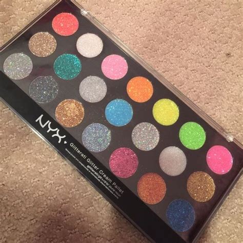 NYX GLITTER CREAM PALLET!!! Brand NEW!!! Fabulous! 21 gorgeous glitter EYESHADOW'S! NYX CREAM ...