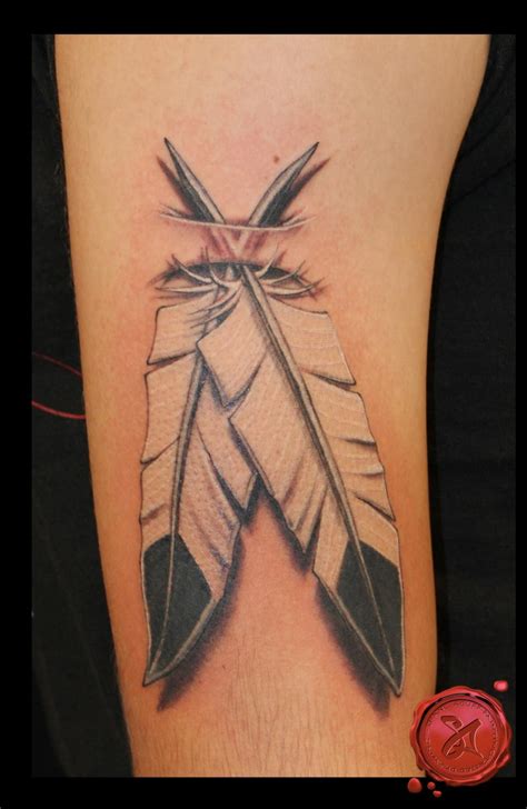 The Native American Eagle Feather Tattoo Design for Men