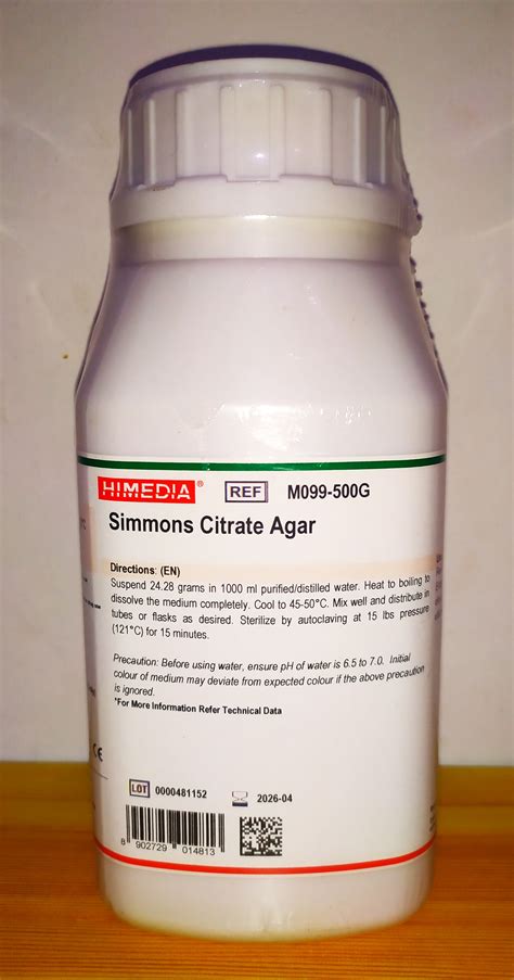 HIMEDIA Simmons Citrate Agar 500g for Microbiology | Lazada PH