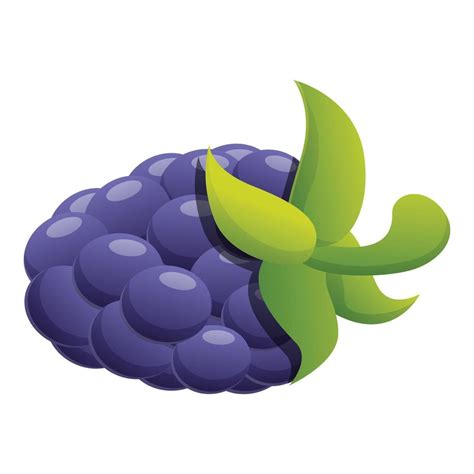 Fruit blackberry icon, cartoon style 14223218 Vector Art at Vecteezy