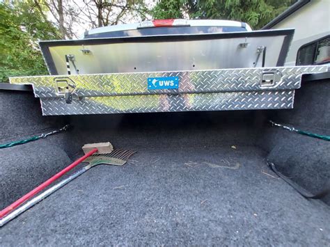 UWS Truck Bed Toolbox - Narrow Crossover - Low Profile - Slim Line - 3. ...