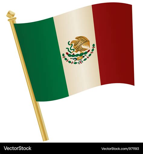 Mexico flag Royalty Free Vector Image - VectorStock